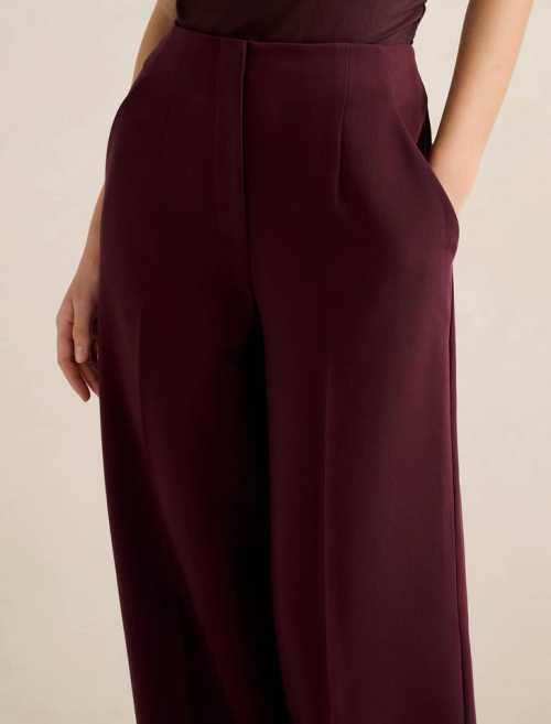 High waisted Versatile Sophisticated Smooth Draped Polished Relaxed Woman's Fashion Pants