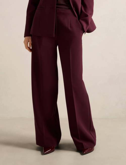 High waisted Versatile Sophisticated Smooth Draped Polished Relaxed Woman's Fashion Pants