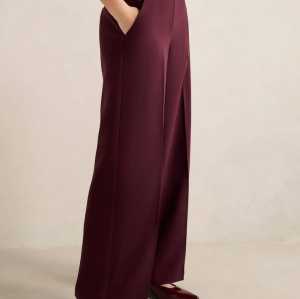 High waisted Versatile Sophisticated Smooth Draped Polished Relaxed Woman's Fashion Pants