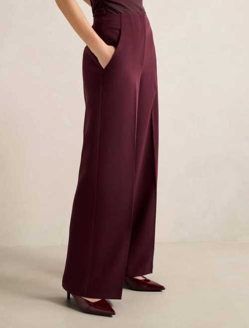 High waisted Versatile Sophisticated Smooth Draped Polished Relaxed Woman's Fashion Pants