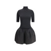Bodycon Midi length sleeves Voluminous skirt Hot sale Customized Fashion Woman's Mini Dress