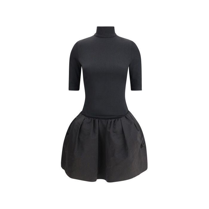 Bodycon Midi length sleeves Voluminous skirt Hot sale Customized Fashion Woman's Mini Dress