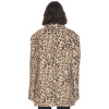 Textured Leopard print Plush Eye catching Chic Elegant Hot sale Fashion Woman's Coats