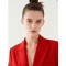 Vibrant Formal Office style V neckline Lapel collar Tailored fit Woman's Fashion Blazer
