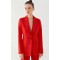 Vibrant Formal Office style V neckline Lapel collar Tailored fit Woman's Fashion Blazer