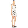 Sleeveless Feminine Playfulness Elegance Polka dots Square neckline Woman's Mini Dress