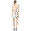 Sleeveless Feminine Playfulness Elegance Polka dots Square neckline Woman's Mini Dress