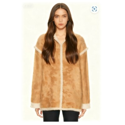 Cozy aesthetic Relaxed fit Oversized Comfortable Neutral Timeless Elegant Woman's Coat