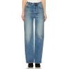 High waisted Stylish Classic Relaxed Wide leg Vintage inspired Woman's Denim Pants
