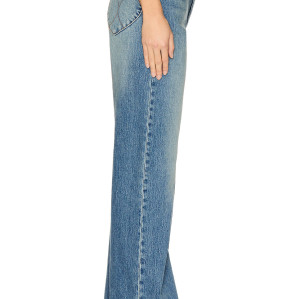 High waisted Stylish Classic Relaxed Wide leg Vintage inspired Woman's Denim Pants