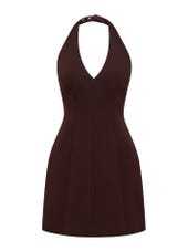 Chic Stylish Halter V neckline Sweet Open back Hot sale Woman's Fashion Garments