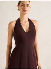 Chic Stylish Halter V neckline Sweet Open back Hot sale Woman's Fashion Garments