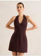 Chic Stylish Halter V neckline Sweet Open back Hot sale Woman's Fashion Garments