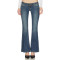 Slim Smooth Stretchy Edgy Bohemian Minimalist Flared Vibrant Woman's Denim Pants
