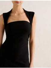 Fitted silhouette Square neckline Sleeveless Hot sale High quality Woman's Maxi Dress