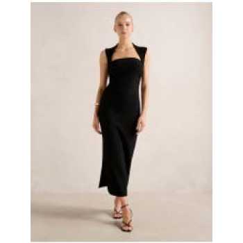 Fitted silhouette Square neckline Sleeveless Hot sale High quality Woman's Maxi Dress