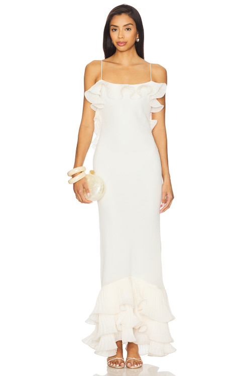 Open back Sleeveless Alluring Romantic High quality Feminine Charming Woman's Long Dress