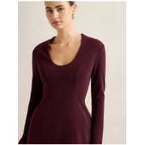 Stylish Modern Figure flattering Sleek Refined Elegant Form fitting Woman's Mini Dress