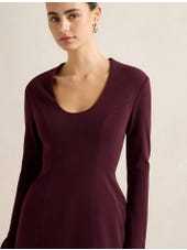 Stylish Modern Figure flattering Sleek Refined Elegant Form fitting Woman's Mini Dress