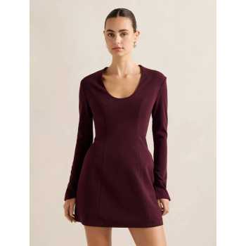 Stylish Modern Figure flattering Sleek Refined Elegant Form fitting Woman's Mini Dress