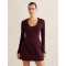 Stylish Modern Figure flattering Sleek Refined Elegant Form fitting Woman's Mini Dress