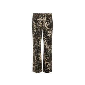 Leopard pattern Low rise Customized Minimalist High fashion Fluid Woman's Vintage Pants