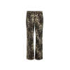 Leopard pattern Low rise Customized Minimalist High fashion Fluid Woman's Vintage Pants