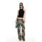 Leopard pattern Low rise Customized Minimalist High fashion Fluid Woman's Vintage Pants