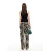 Leopard pattern Low rise Customized Minimalist High fashion Fluid Woman's Vintage Pants