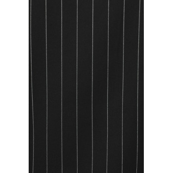 Pinstripe High neckline High end Fashion forward Modern Business style Woman's Blouses