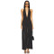 Halter V neckline Sleeveless Open back Hot sale High quality Woman's Fashionable Maxi Dress
