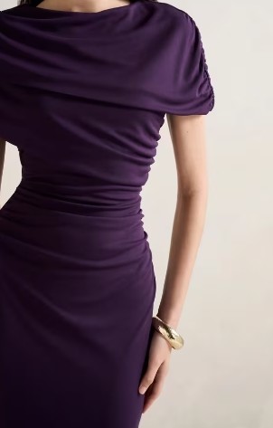 Eye catching Elegance Delicate Bodycon Fashionable Timeless Side slit Woman's Midi Dress