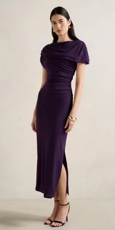 Eye catching Elegance Delicate Bodycon Fashionable Timeless Side slit Woman's Midi Dress