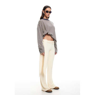 Pinstripe Long sleeve Comfortable Casual Elegance Delicate Woman's Fashionable Blouses