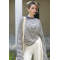 Pinstripe Long sleeve Comfortable Casual Elegance Delicate Woman's Fashionable Blouses