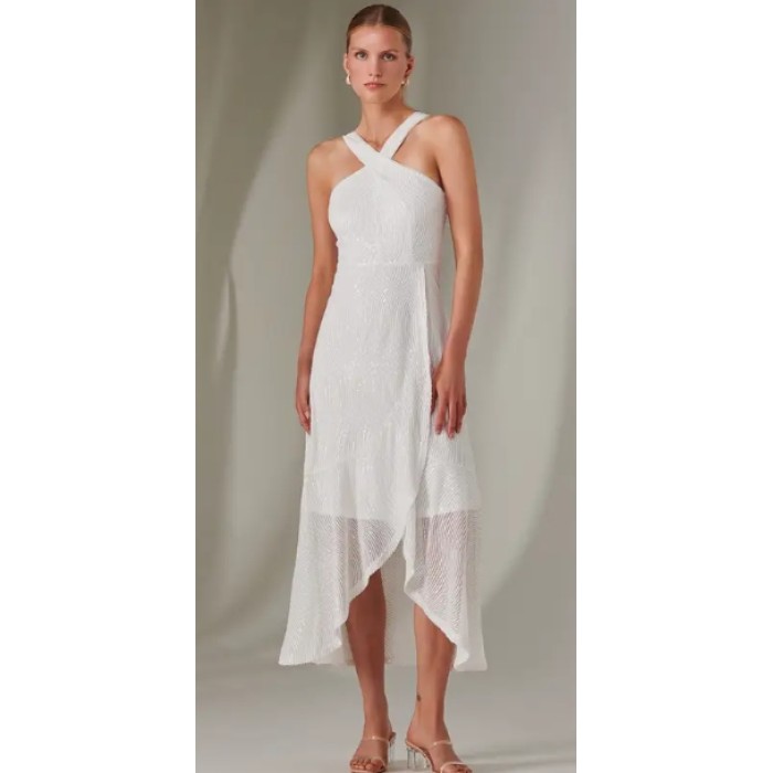 Fashionable High quality Old money Hot sale Elegance Sleeveless Woman's Midi Dress