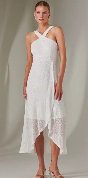 Fashionable High quality Old money Hot sale Elegance Sleeveless Woman's Midi Dress