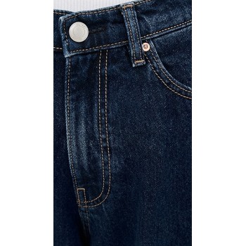 Dark Indigo High waisted Wide leg Delicacy Fit Relaxed Timeless finish Woman's Denim Pants