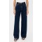 Dark Indigo High waisted Wide leg Delicacy Fit Relaxed Timeless finish Woman's Denim Pants