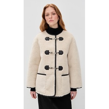 Winter collection Fashionable Round neckline Classical Plush Modern Woman's Coat