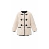 Winter collection Fashionable Round neckline Classical Plush Modern Woman's Coat