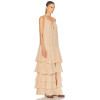 Lightweight Flowy Romantic Cascading Relaxed Effortlessly Casual Woman's Maxi Dress