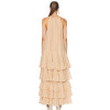 Lightweight Flowy Romantic Cascading Relaxed Effortlessly Casual Woman's Maxi Dress