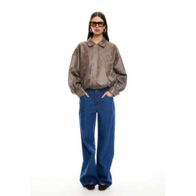 Classic High end Elegance Delicacy Leather fabric Fashionable Woman's Jacket