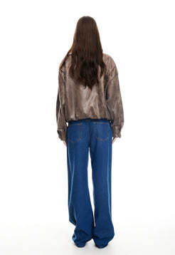 Classic High end Elegance Delicacy Leather fabric Fashionable Woman's Jacket