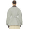 Smooth Textured Neutral Oversized Tailored Sophisticated Timeless Chic Woman's Jacket