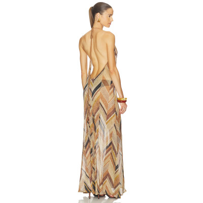 Shimmering Elegant Delicate Lightweight Alluring Exquisite Chic Woman's Maxi Dress
