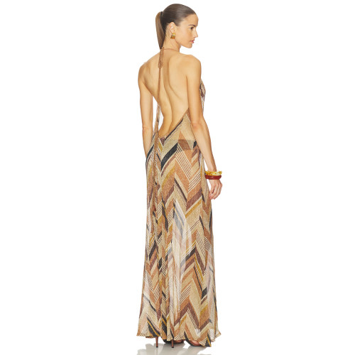Shimmering Elegant Delicate Lightweight Alluring Exquisite Chic Woman's Maxi Dress