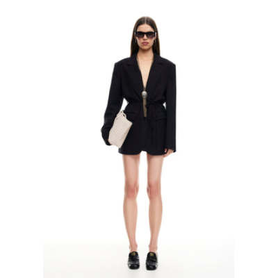 Minimalist Textural Versatile Modern Woven Sleek New fashion Woman's Chic Blazer