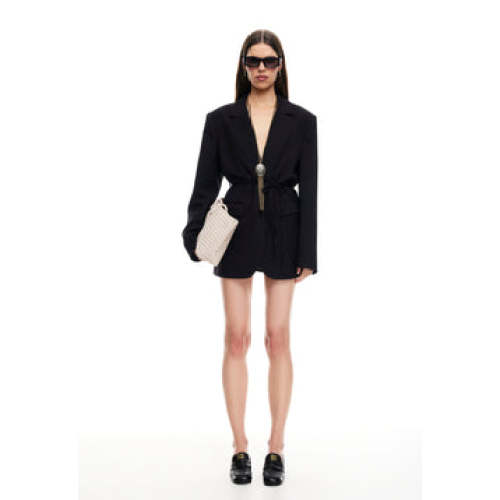 Minimalist Textural Versatile Modern Woven Sleek New fashion Woman's Chic Blazer